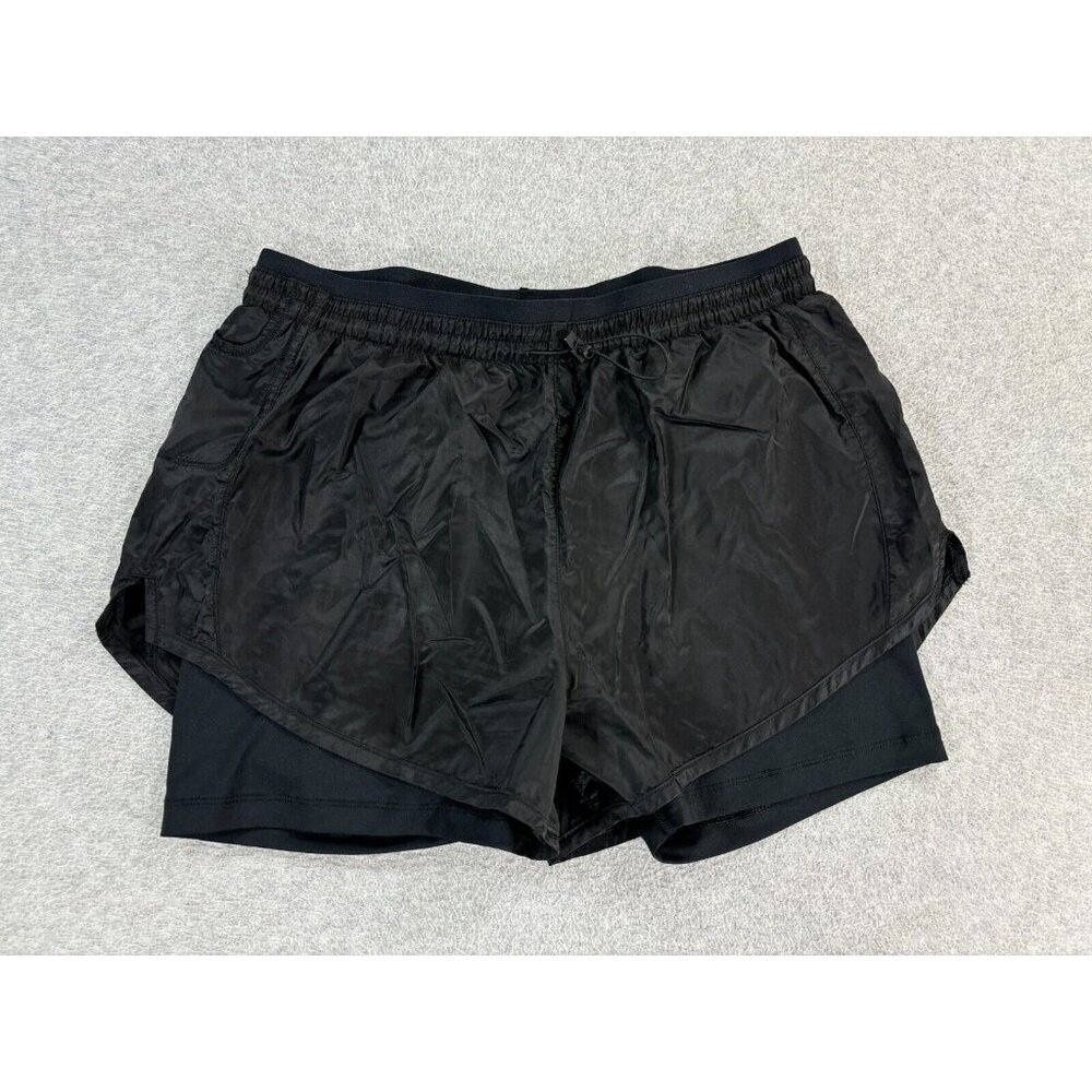 Nike Dri Fit Compression Lined Running Shorts (Women's Small) Black -‎ 3"